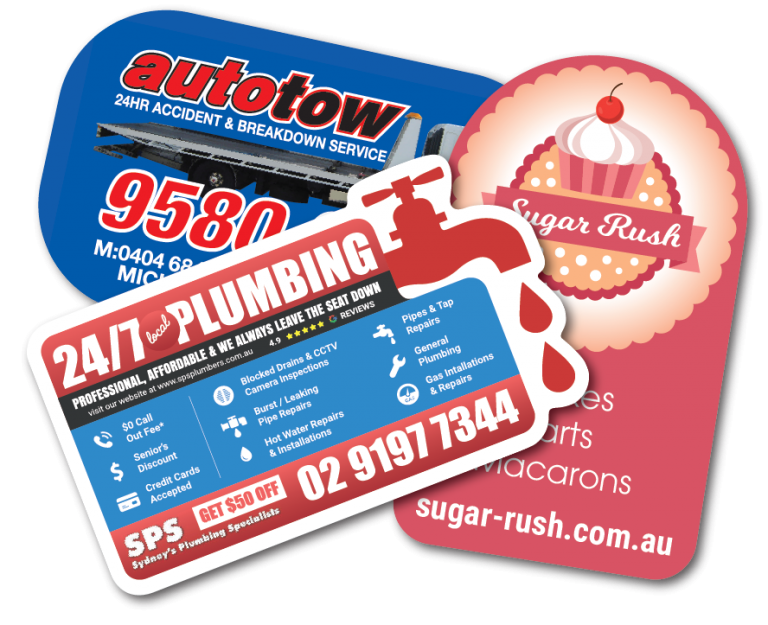 Buy Custom Shape Business Card Australia